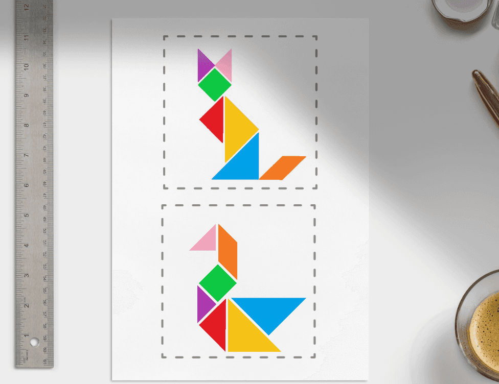 Tangram - szablon 2