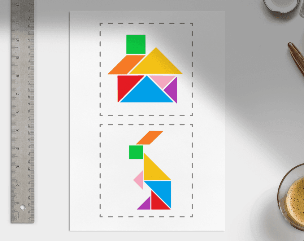 Tangram - szablon 3