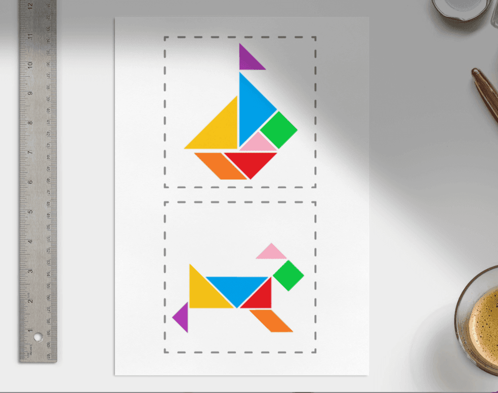 Tangram - szablon 4