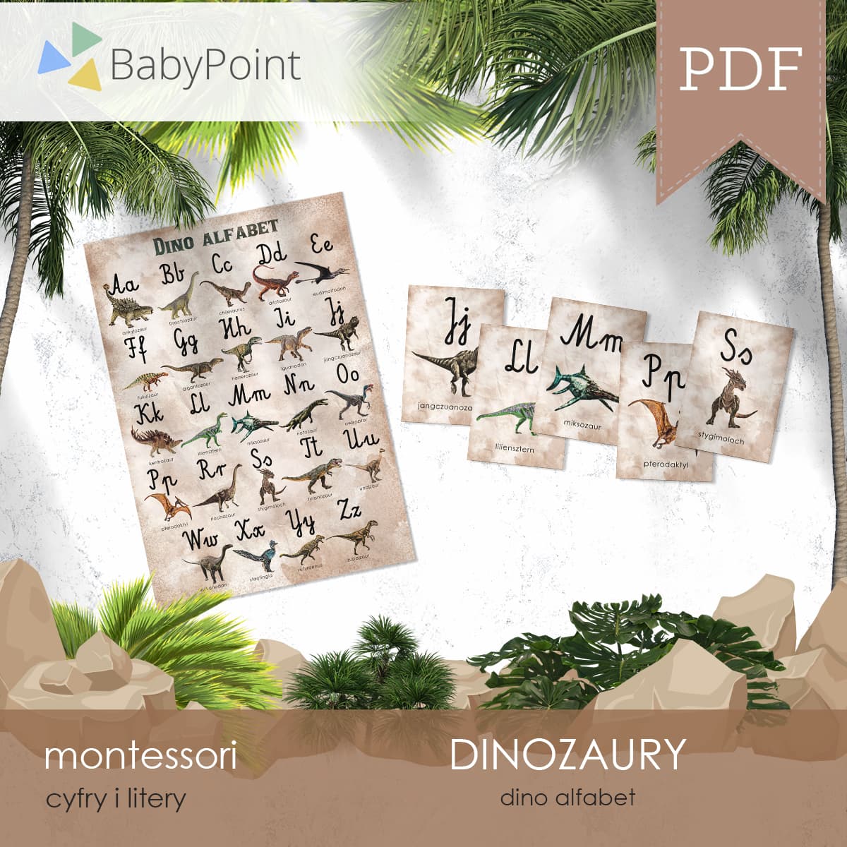 Dino alfabet + karty