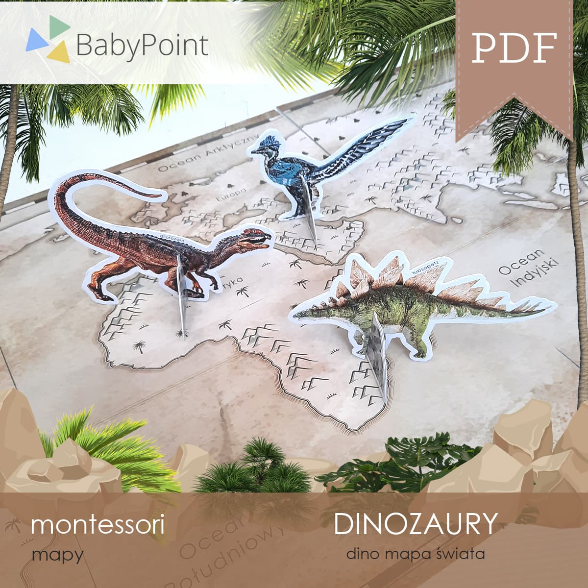 Dino mapa świata 2
