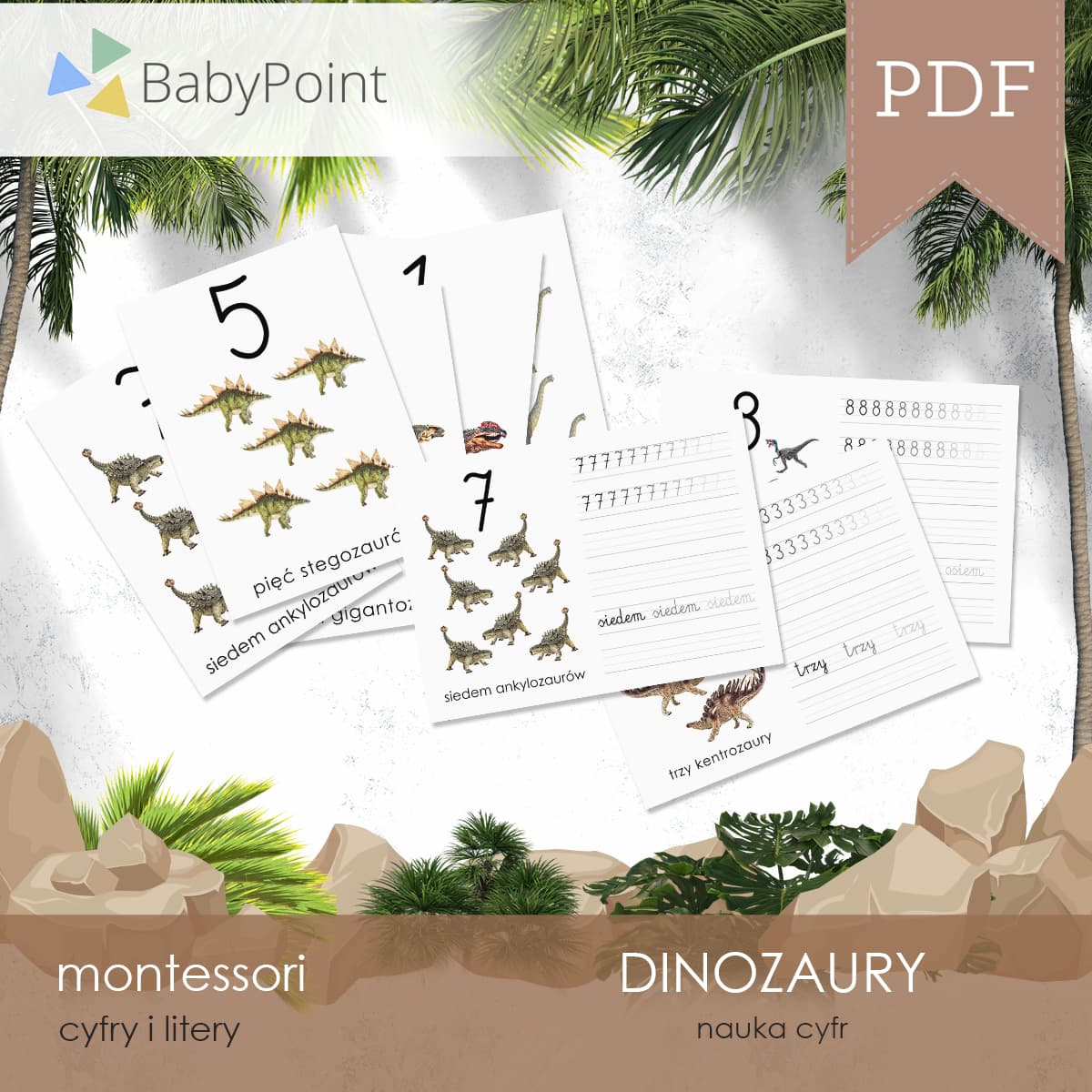 Dinozaury + pisanie