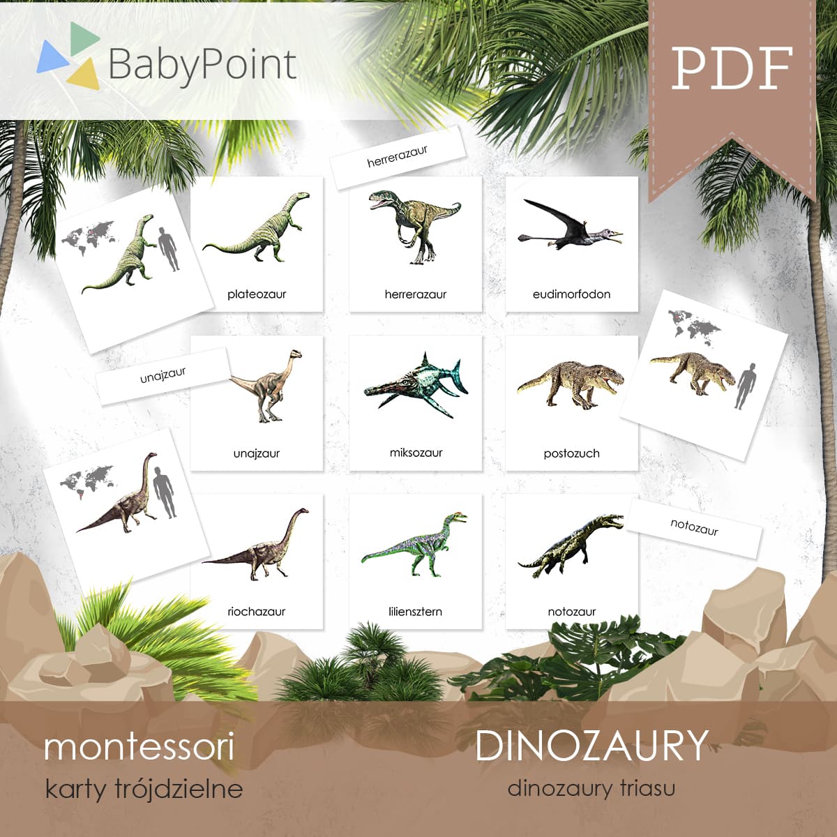 Dinozaury z epoki Trias 2