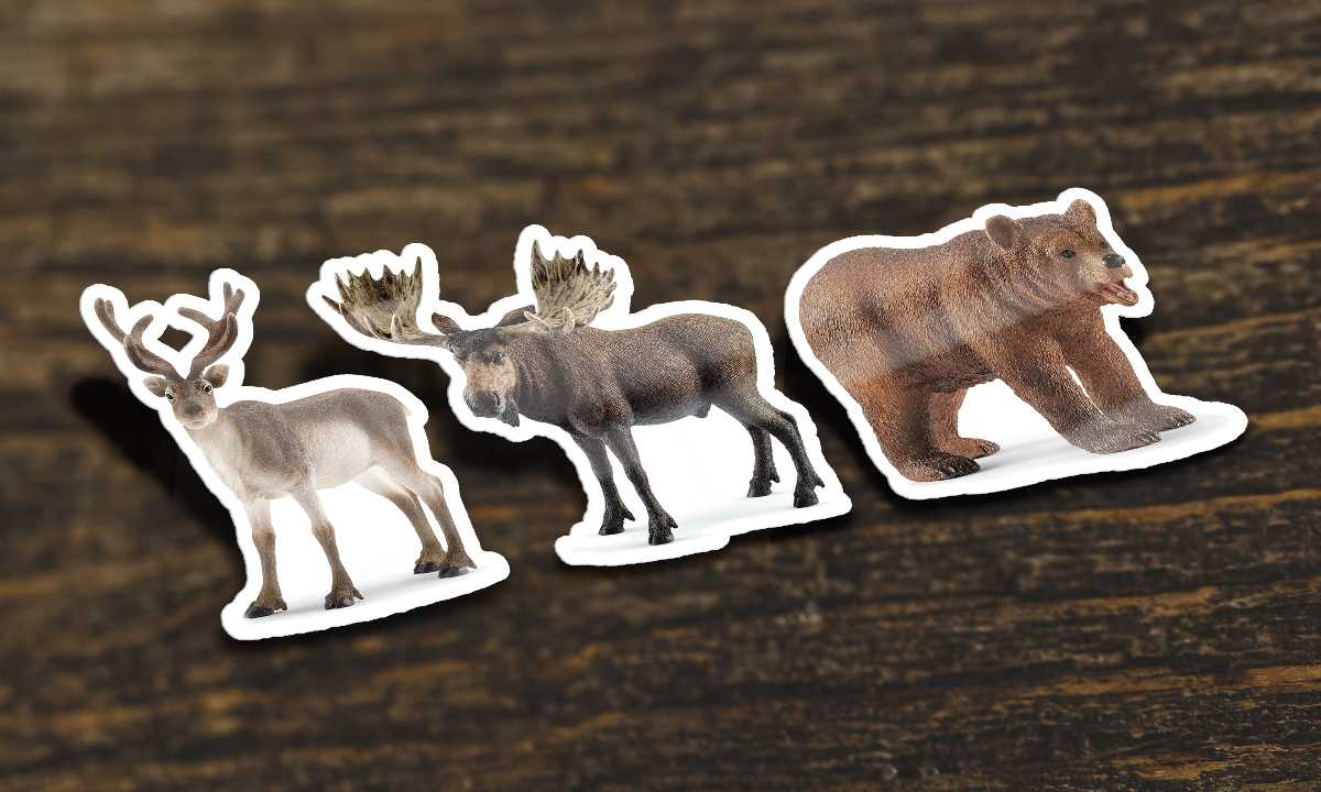 Folia samoprzylepna do magnesów ze zwierzętami Schleich 2