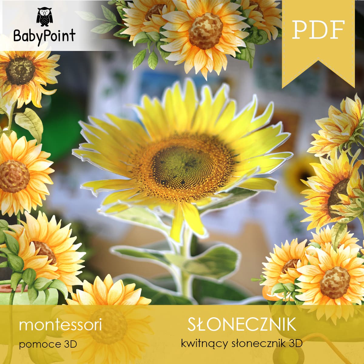 Słonecznik 3D 2