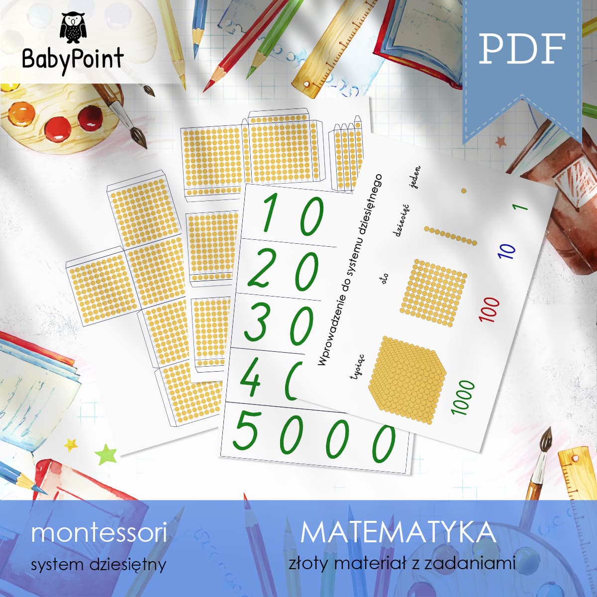 System dziesiętny - Złoty materiał