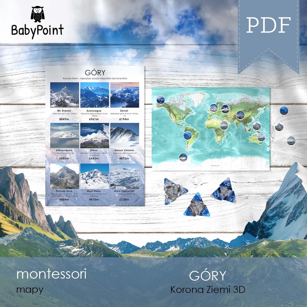 GÓRY - Korona Ziemi 3D