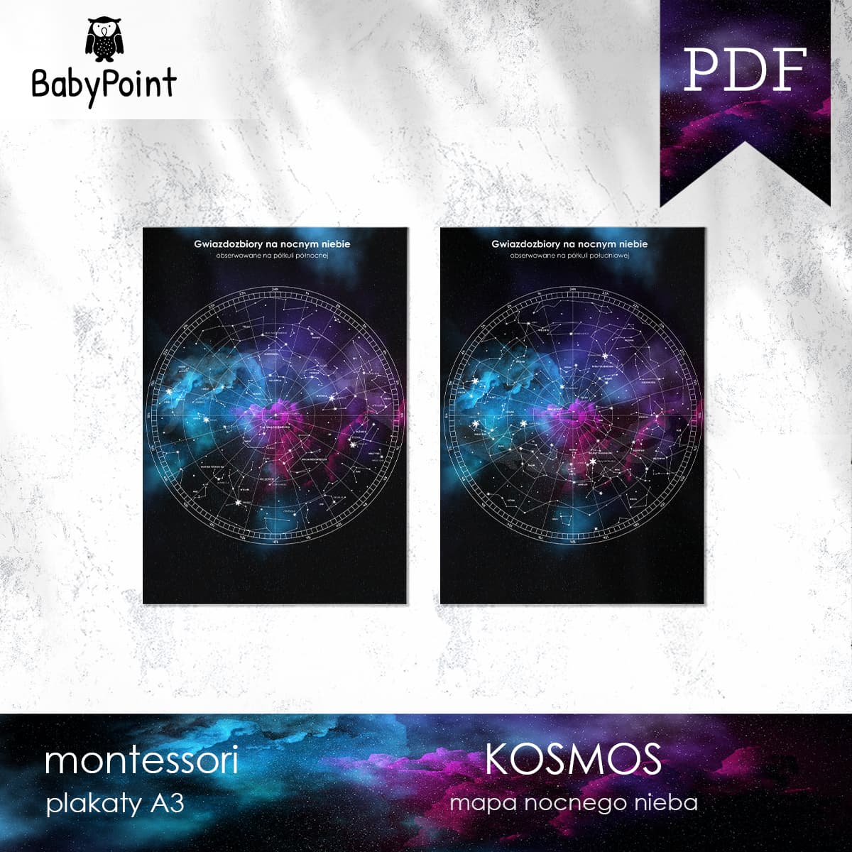 KOSMOS - Mapa nocnego nieba